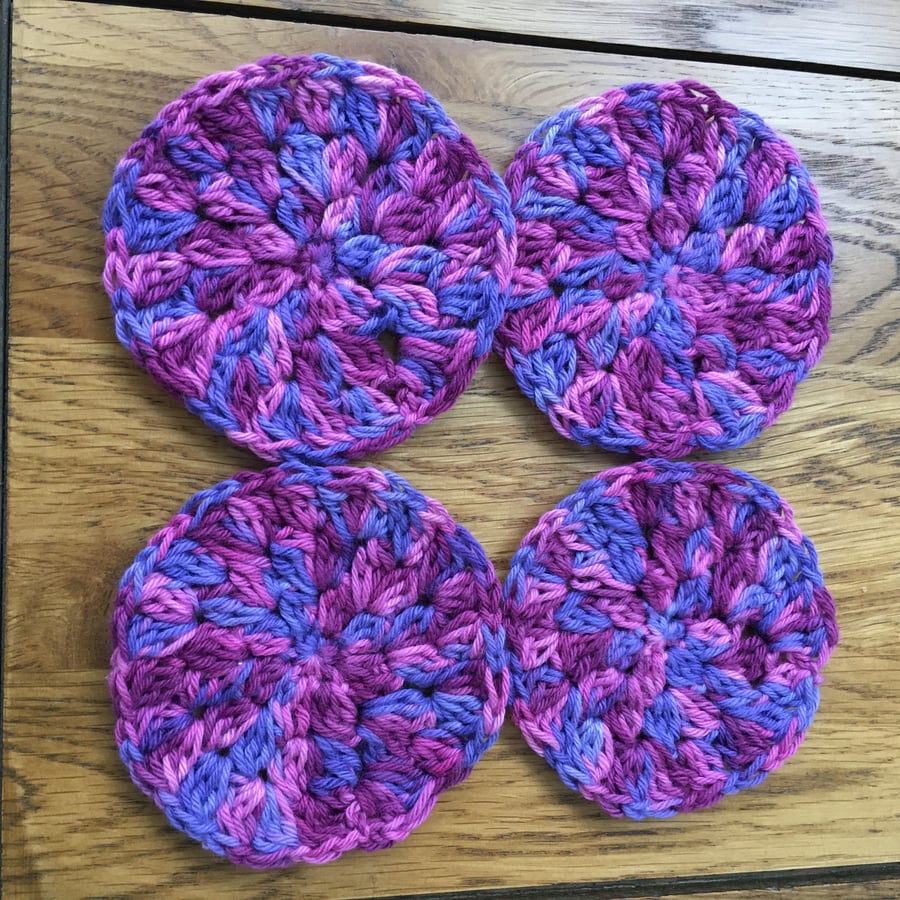 Face Scrubbies - Pack of 4 Purple