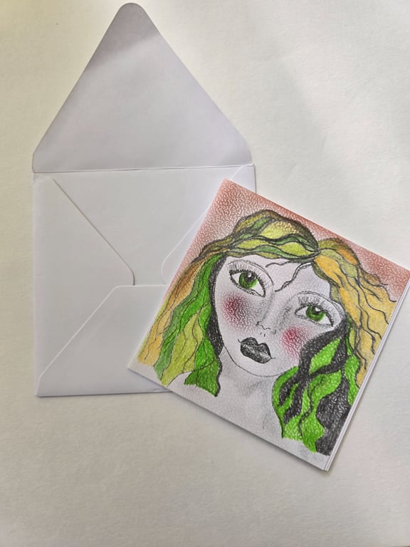 ARTKRAZIE Original Fairy Greeting Card