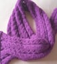 Aran Weight Lacy Knit Scarf for a Child, Child's Muffler, Children's Scarf - Image 1