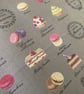 Japanese Cotton - French Pastries Fabric 2.92 M Brand New