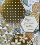 Floral honeycomb patchwork get well soon card - Image 2