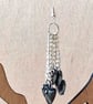Hematite Inspired Heart Earrings, Handmade Artisan Jewellery, Unique Gift  - Image 5