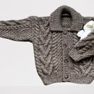 Wool Blend Cardigan - Fits Age 1 - 2 years - Chest 51cms (20")