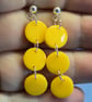 Triple Circle Dangle Earrings - Image 2