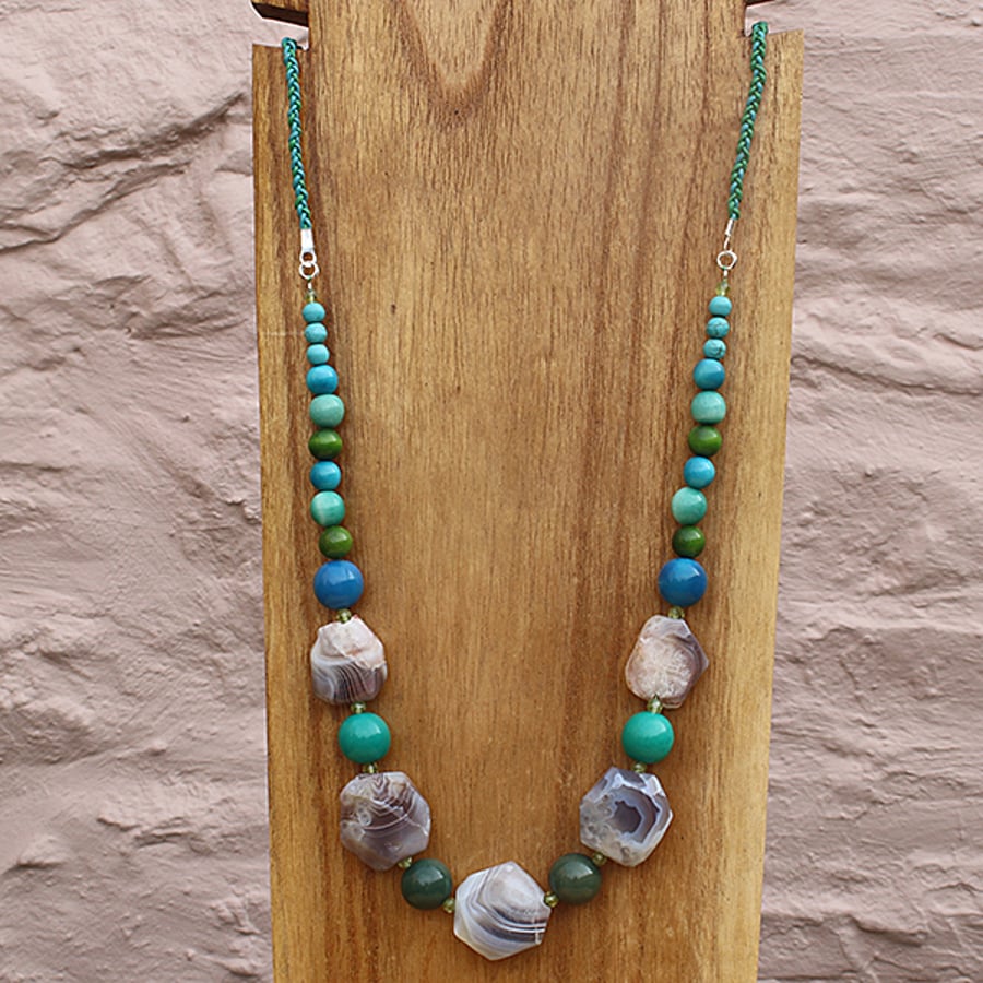 African Turquoise Necklace.