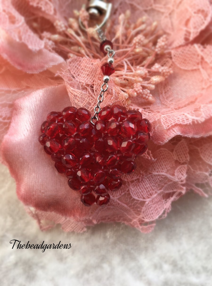 Red heart charm 