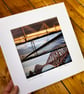 ‘The Forth Bridges’ Signed Mounted square Print 30 x 30cm FREE DELIVERY - Image 5