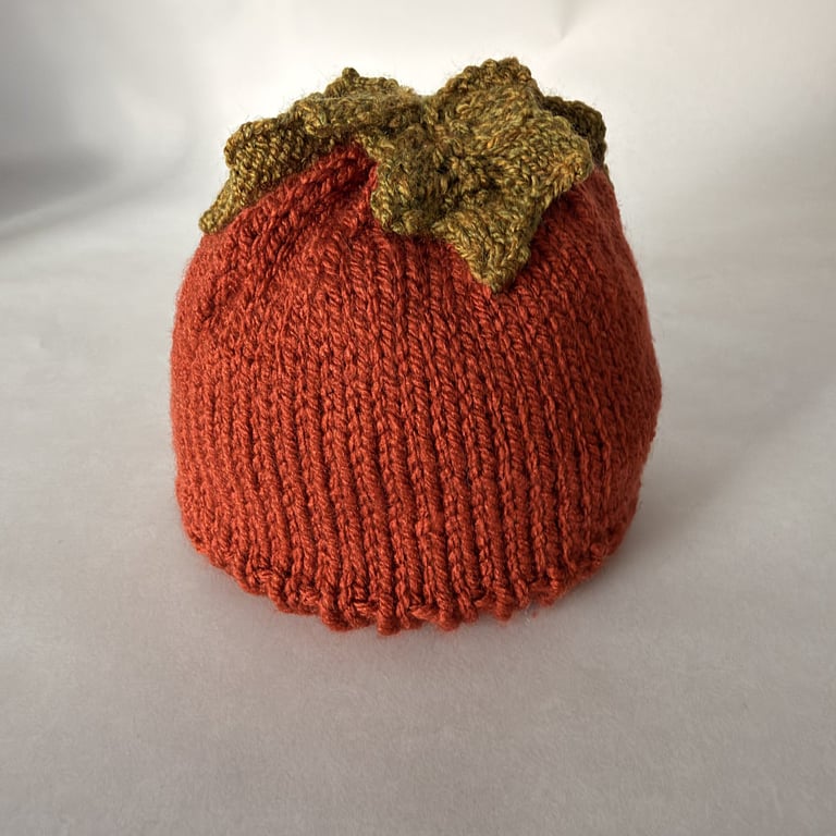 Children's Hand Knitted Leaf Hat