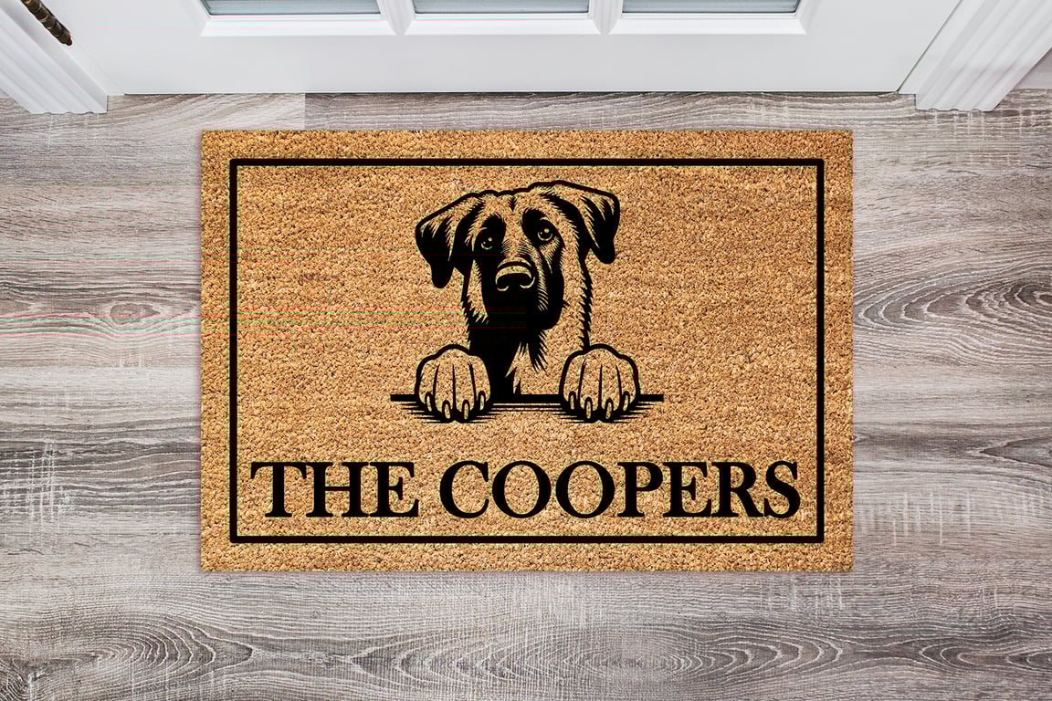 Anatolian Shepherd Door Mat - Personalised Anatolian Shepherd Welcome Mat 