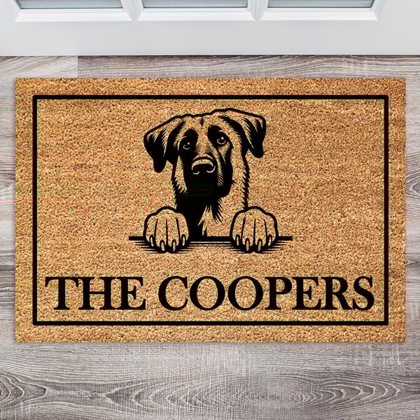 Anatolian Shepherd Door Mat - Personalised Anatolian Shepherd Welcome Mat 