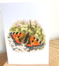 Blank Card A6 Portrait - Small Tortoiseshell