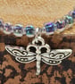 Blue dragonfly charm bracelet - Image 3