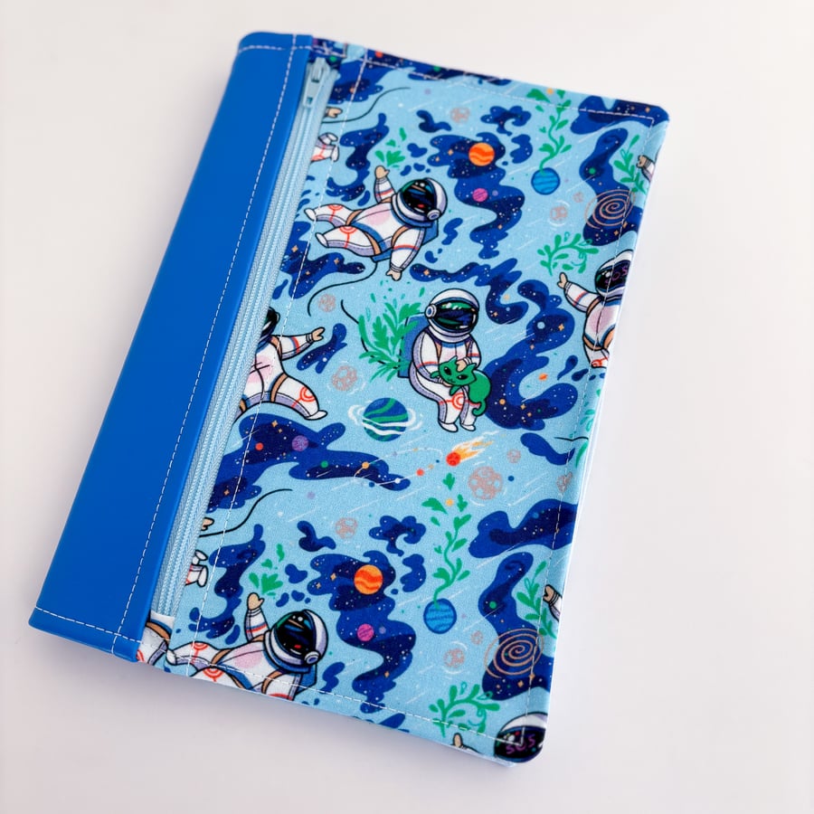 A5 Notebook with a built in pencil case - Astronaut 