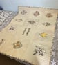 Day of the Dead Style Wall-hanging, Lap Quilt, Small Bed Cover. - Image 1
