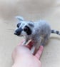 Model of Raccoon, Needle Felted Animal, Poseable Raccoon Figurine - Image 10