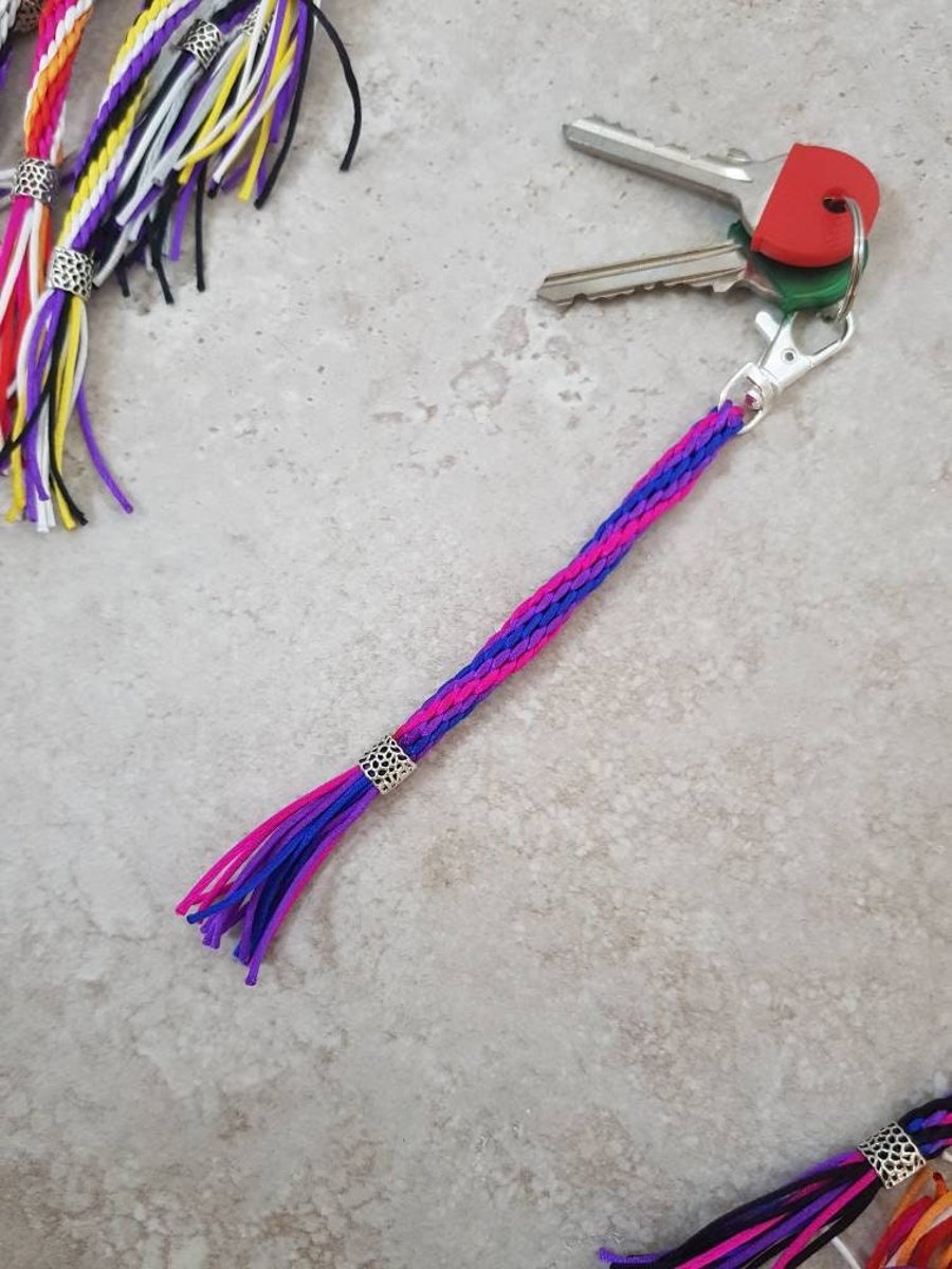 Bisexual Keyring, Bisexual flag Keychain, Bi Pride bag charm