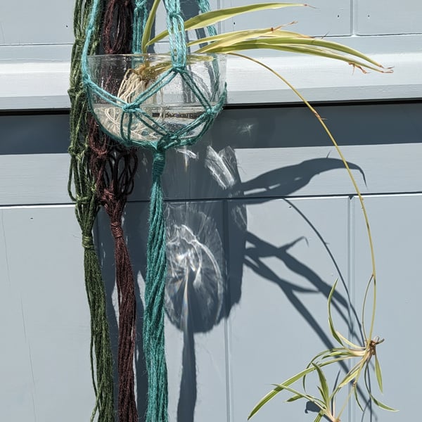 Beautiful Bundle 3 Macramé Plant Pot Holder Hanging Baskets