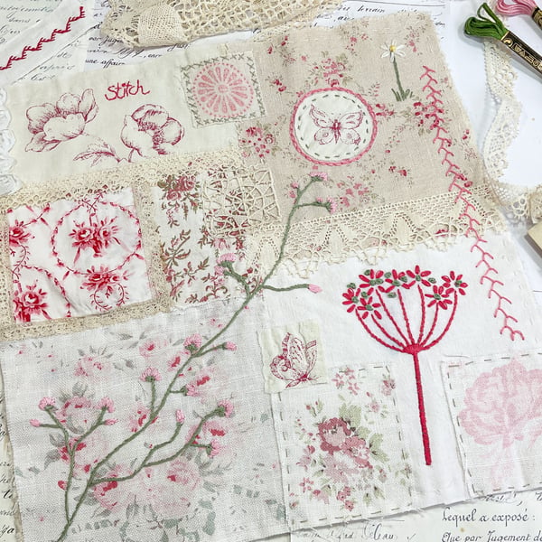 Vintage Slow Stitch Kit with Pattern 