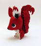 Cheeky Red Squirrel - Wool Felt Sculpture - Image 1