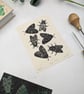 Moth Lino Print, Gypsy Moth Print, Gothic Art Print, Lepidopterology - Image 2