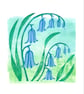 An original handprinted linoprint of Bluebells - Image 2