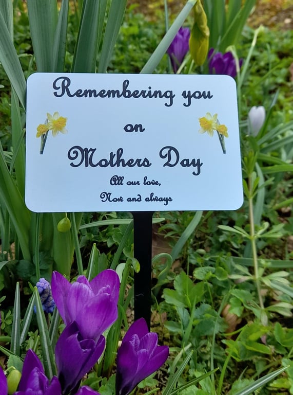  Memorial Grave plaque Mum Grave Ornament Mum Grave Memorial Tribute Plaque