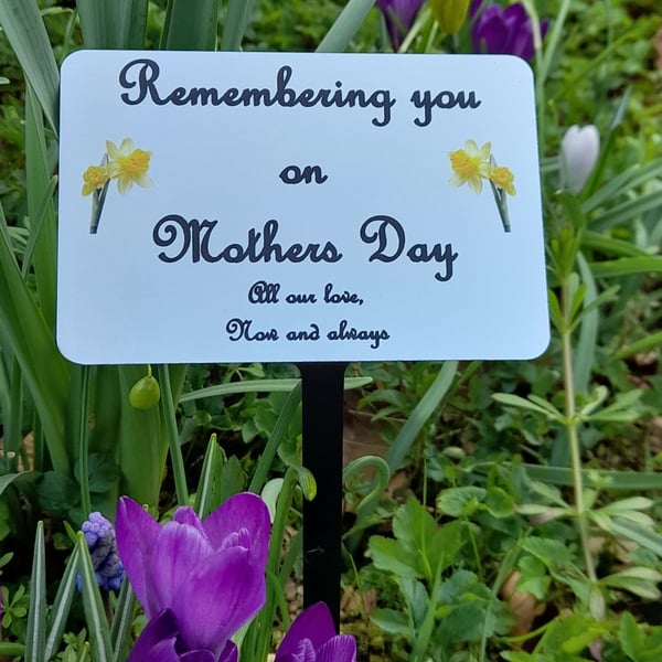  Memorial Grave plaque Mum Grave Ornament Mum Grave Memorial Tribute Plaque