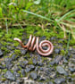 Spiral dreadlock bead, bare copper hair accessories  - Image 3