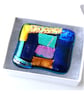 Patchwork  Brooch 108 Dichroic Fused Glass Handmade  - Image 3