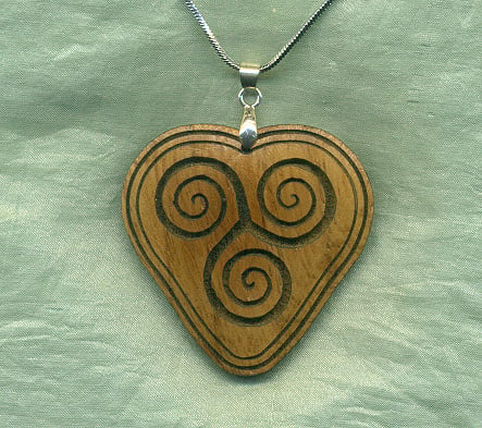 Celtic heart pendant