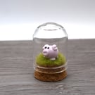 small glass pig keepsake figure