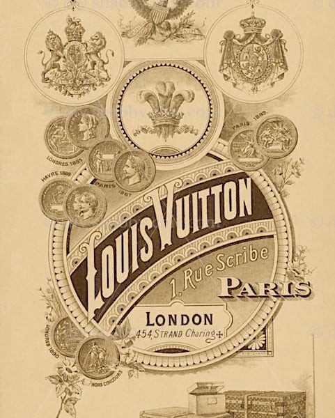 Waterslide Wood Furniture Decal Vintage Image Transfer Shabby Chic Louis Vuitton