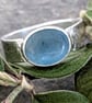 Green Fluorite Ring with Textured Sterling Silver Band - Image 1