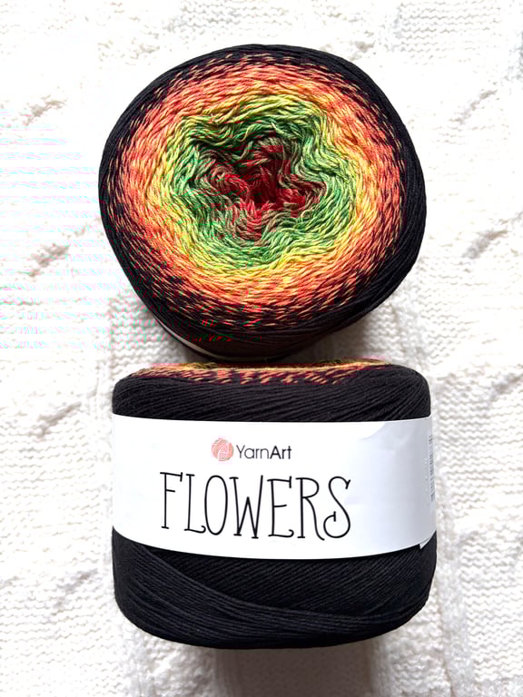 1 cake x 250g YarnArt Flowers Yarn Cake - Colour 267 : Cotton Blend
