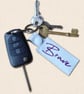 Brave Keyring - Positive Embroidered Bag Charm - Image 2