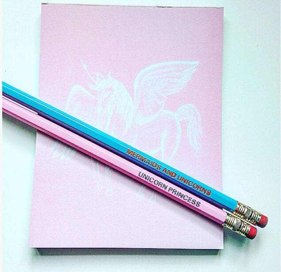 Unicorn Memo Pad, Desk Note Pad, 50 sheet pad, Gift for Her, Unicorn Gift