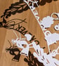 Large Bespoke Custom Personalised Handmade Forever Couple Wedding Papercut - Image 4
