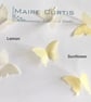 Mini Silk Organza Butterflies in Shades of Yellow - Image 2