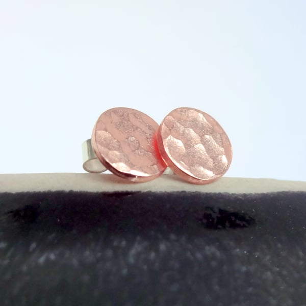 Round Copper Earrings
