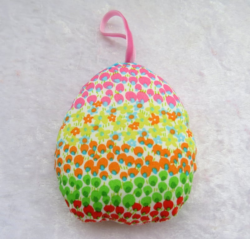 Easter decoration, Easter egg, made from Liberty cotton