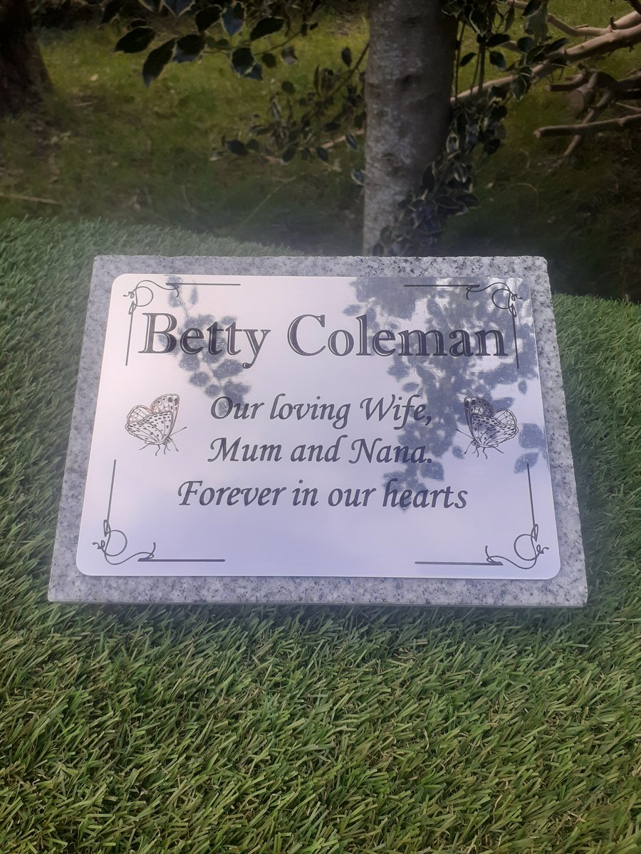 Personalised Granite Memorial Plaque Grave Marker Remembrance Plaque Headstone