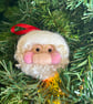 Large Needlefelted Father Christmas bauble - Image 1