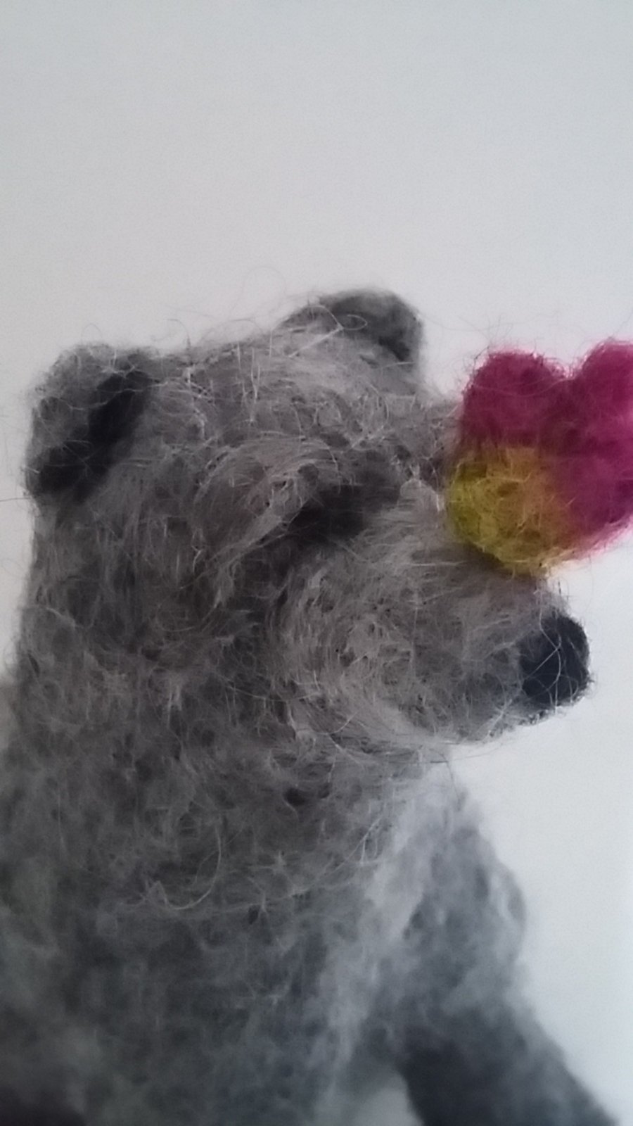  'The Bear and the Bird' Felted Figure