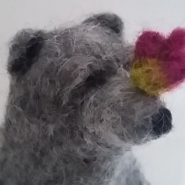  'The Bear and the Bird' Felted Figure