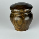 Lignum Vitae Keepsake or Tooth Fairy Box, Wooden Trinket Box No. 682