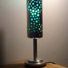 Unique aluminium desk or table lamp colour changing bulb.