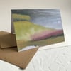 Stormy Hillside - Peak District inspired greetings card