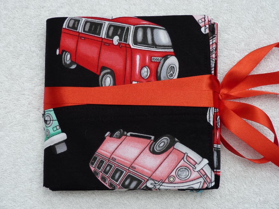 Interchangeable Knitting Needle Holder in VW Campers on Black