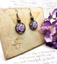 Summer Seconds -Lilac daisy dangle earrings floral jewellery gifts flower lovers - Image 4