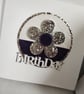 Groovy Retro 1960s Inspired Purple & White Long Handbag Style Gift Box  - Image 7